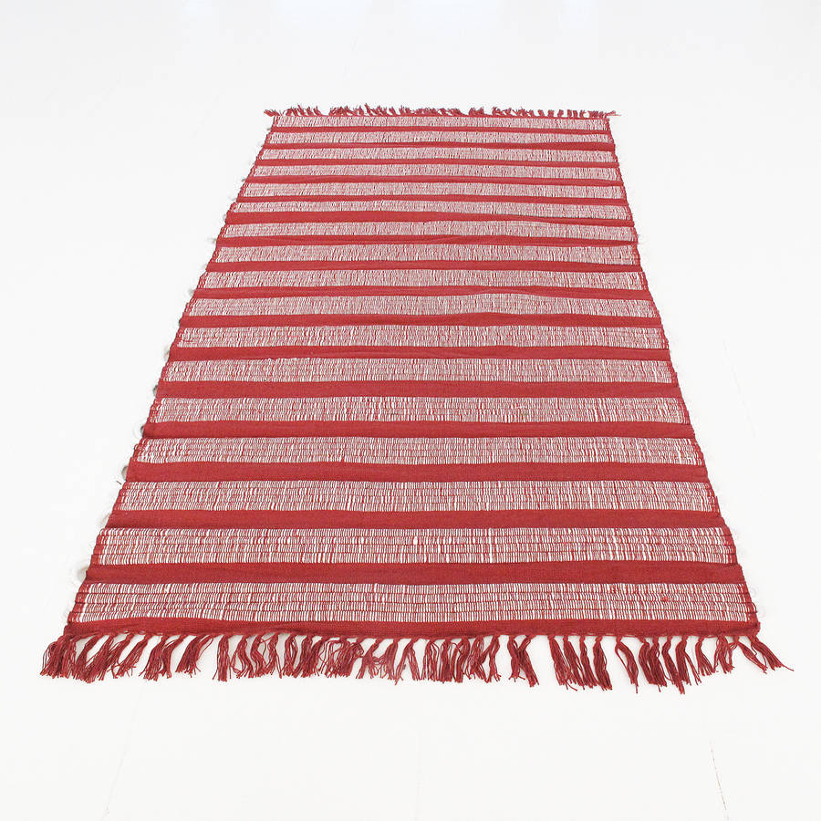 jaya handmade cotton dhurrie rug by paper high