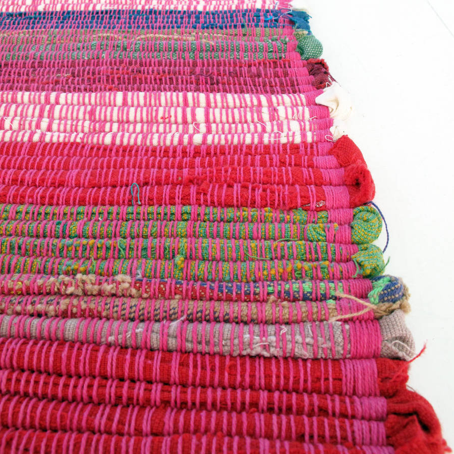 priya handmade recycled rag rug by paper high