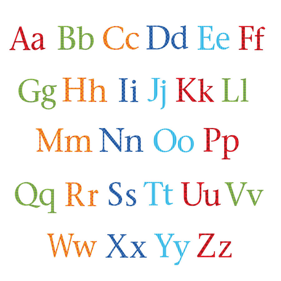 childrens alphabet wall stickers upper and lower case by kidscapes