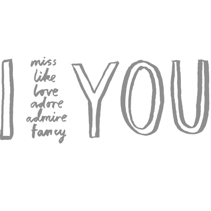 'i adore you' pillowcase by karin Åkesson design | notonthehighstreet.com