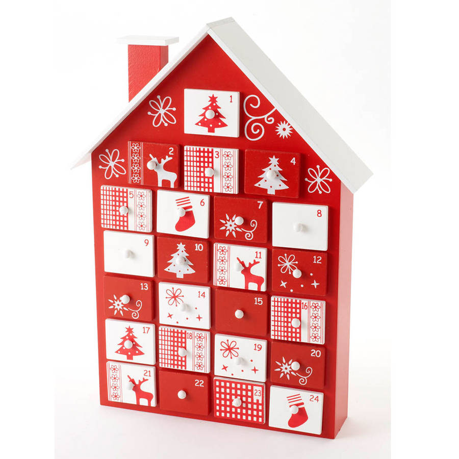 wooden cottage advent calendar by dibor