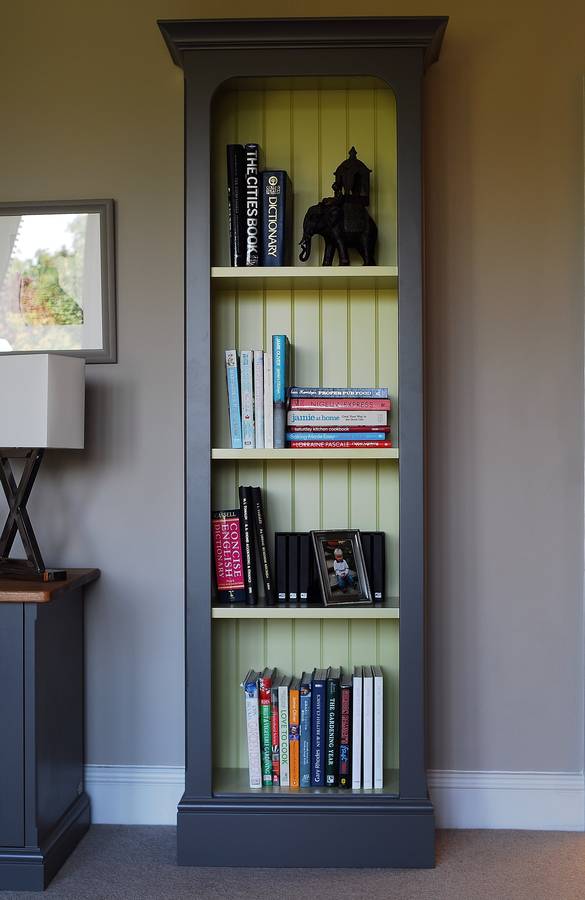 slimline bookcase in a choice of colours and widths by chatsworth