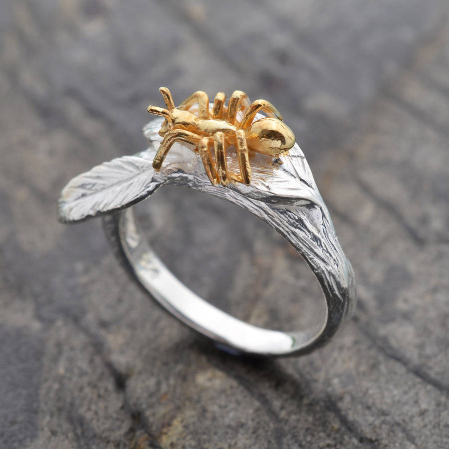 sterling silver spider ring by martha jackson sterling silver