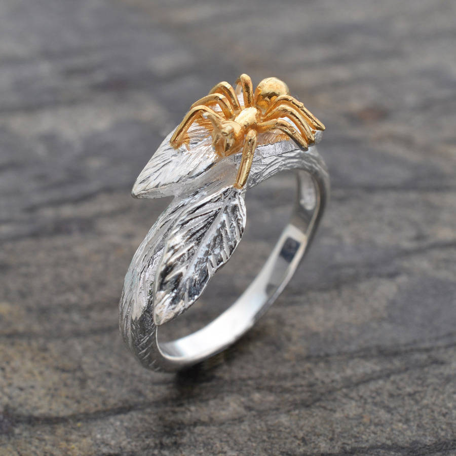 sterling silver spider ring by martha jackson sterling silver