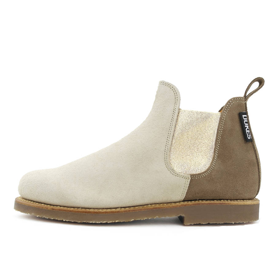 two tone chelsea boot