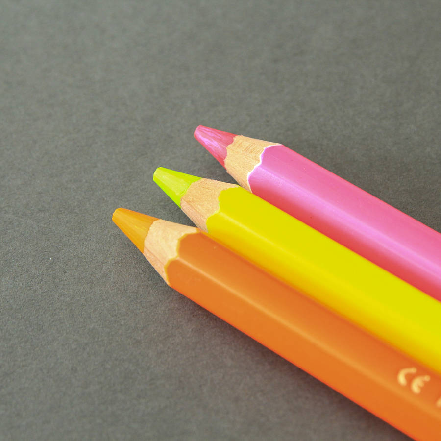 neon eco highlighter crayons by berylune