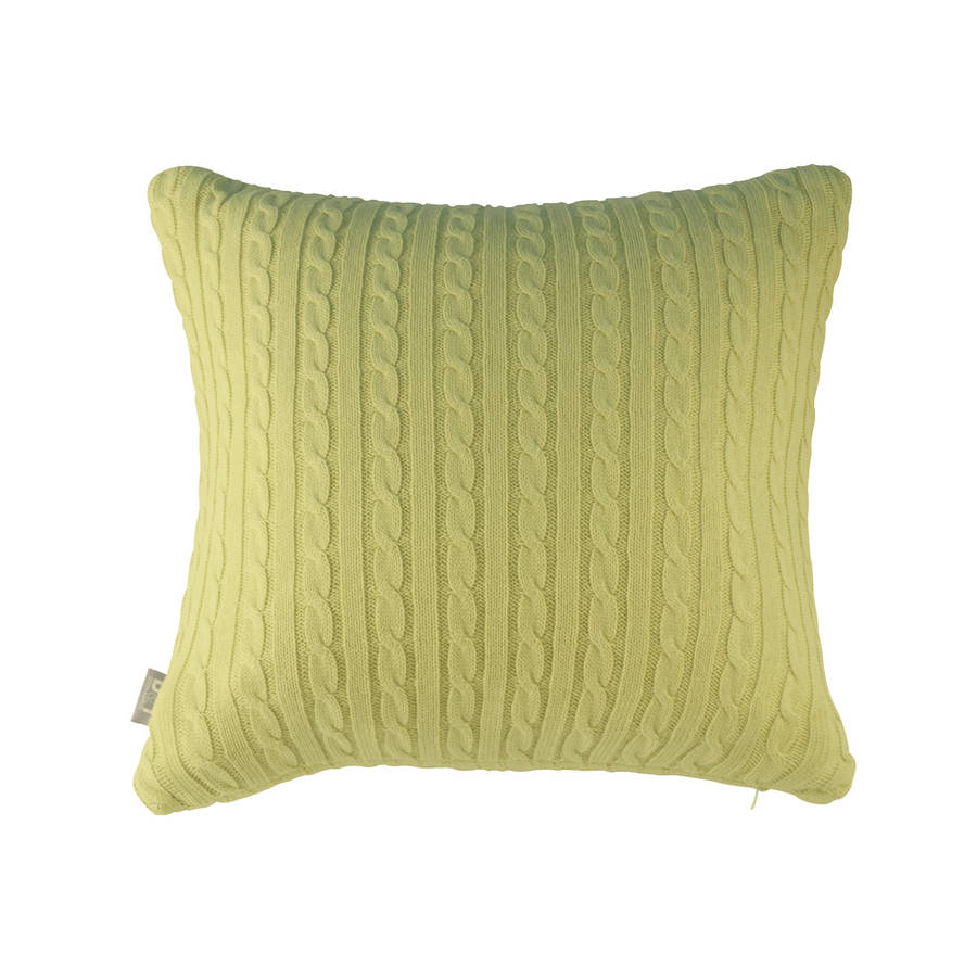 cable knit cushion cover by jodie byrne