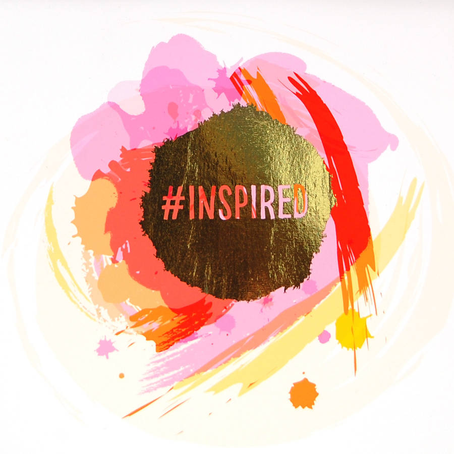 personalised metallic hashtag watercolour print by afewhometruths