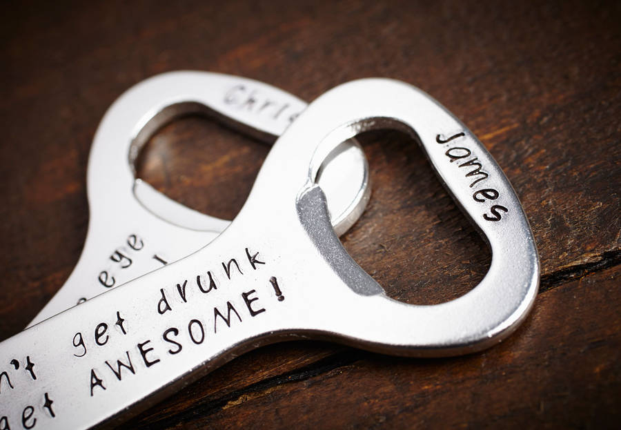 personalised bottle opener by lime lace