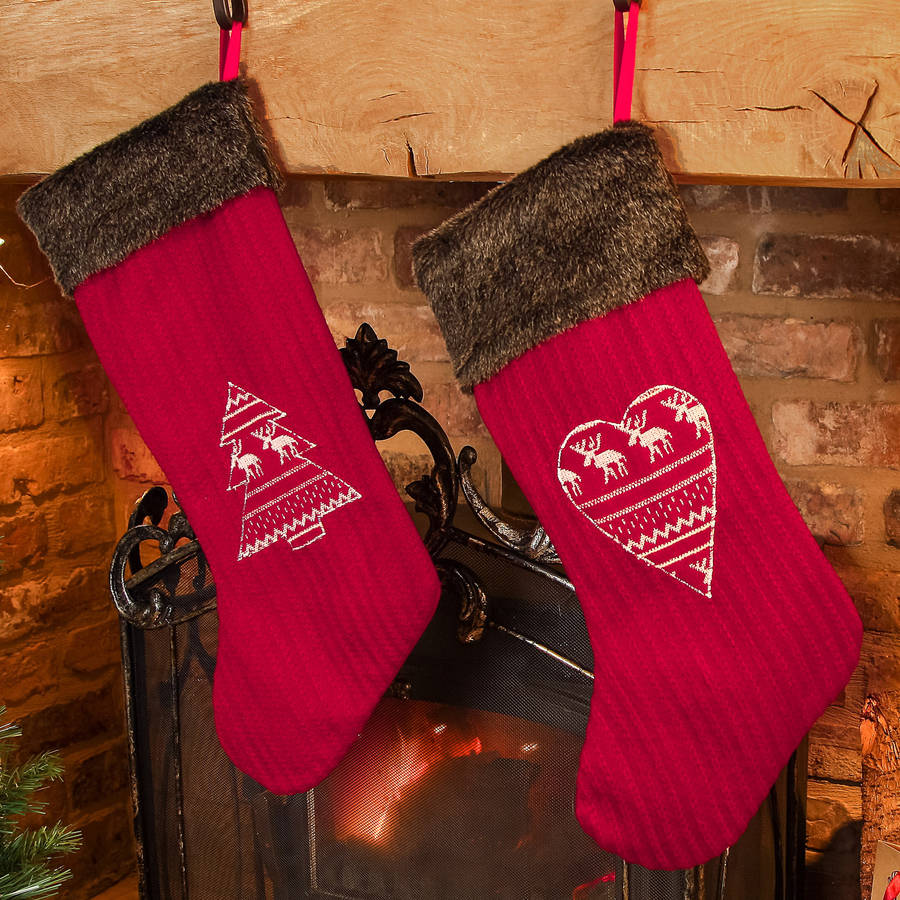 nordic knitted christmas stockings by dibor ...