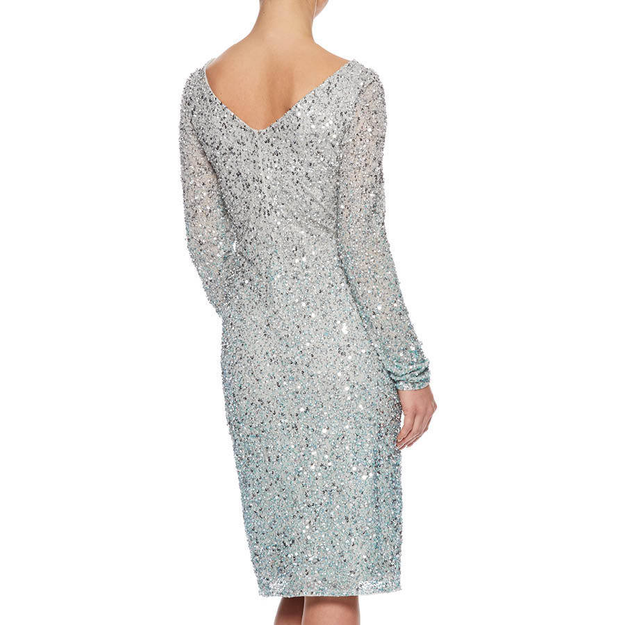 beaded ombre gown
