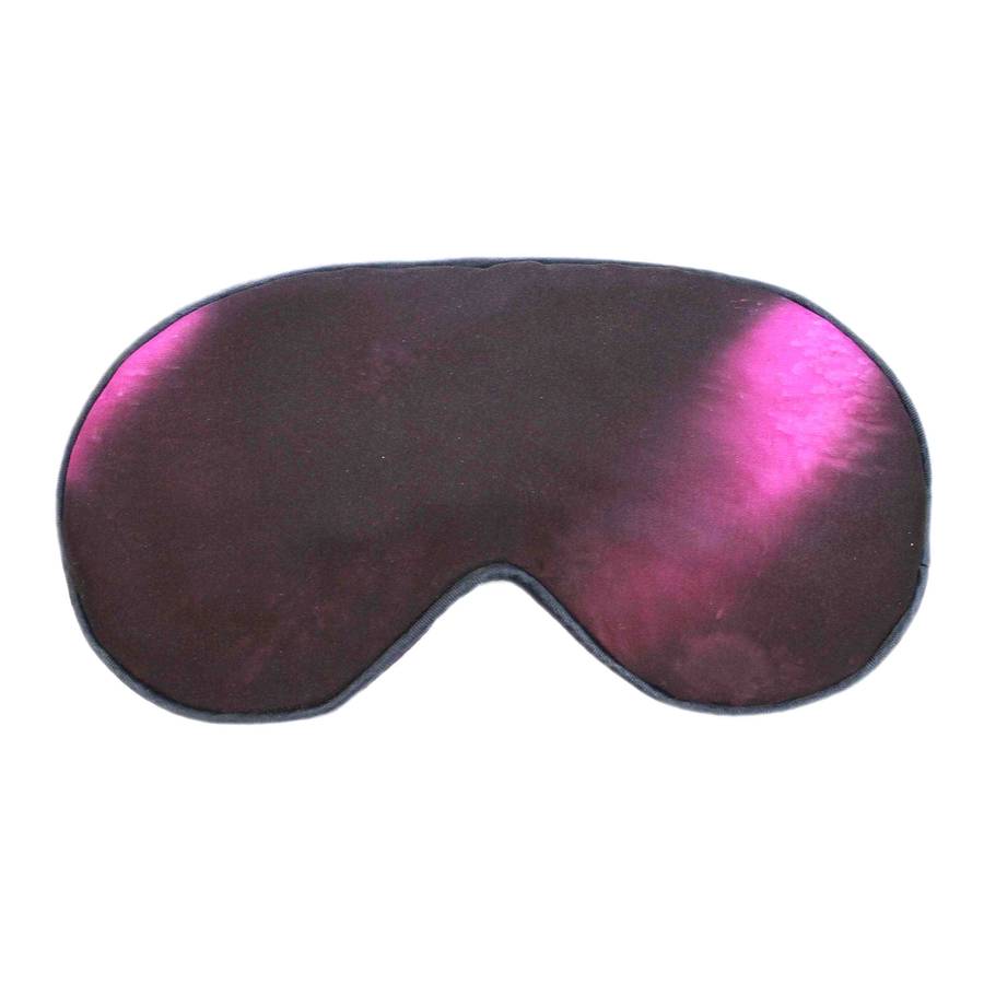 violet lavender filled silk eye mask by whitehorn