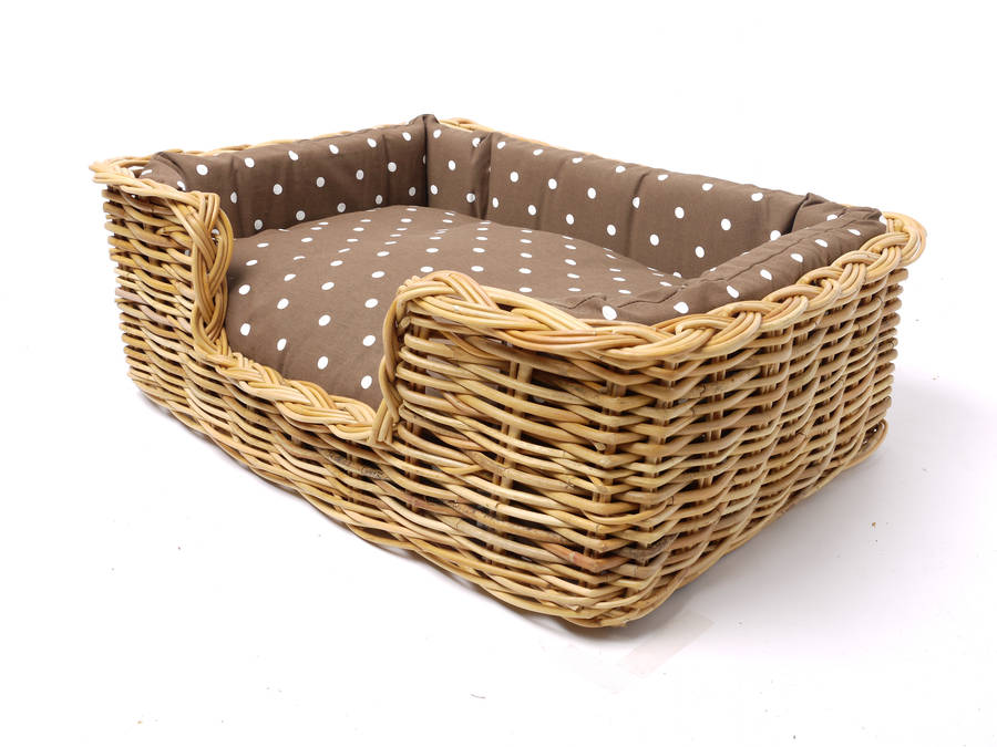 charley chau dressed rattan pet basket by charley chau
