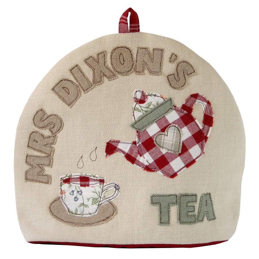 personalised tea cosy for her by milly and pip