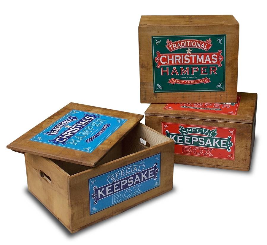 Traditional wooden christmas box by the shepherd's hut traditional wooden christmas box by the shepherd's hut | notonthehighstreet.com