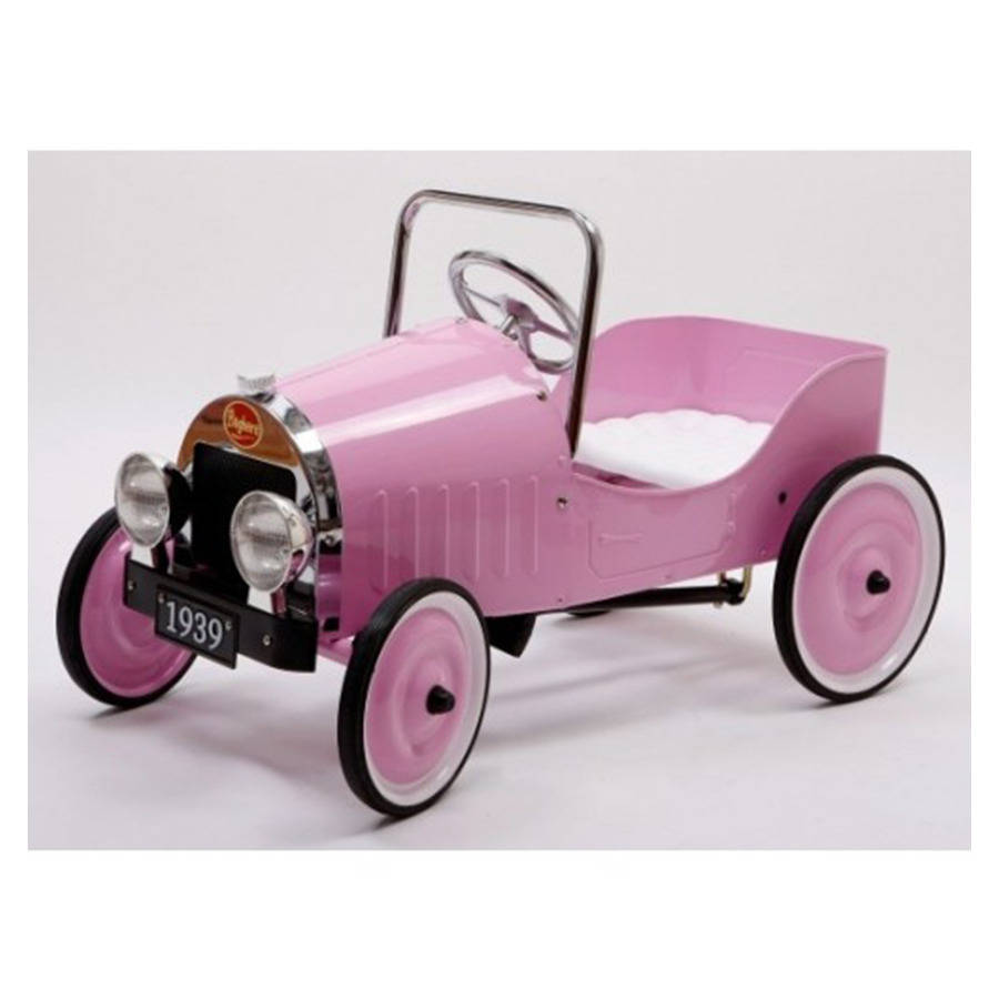 morgan cycle pink retro pedal car