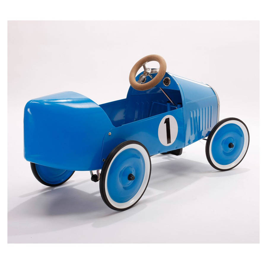 vintage blue pedal car by pedalplay | notonthehighstreet.com