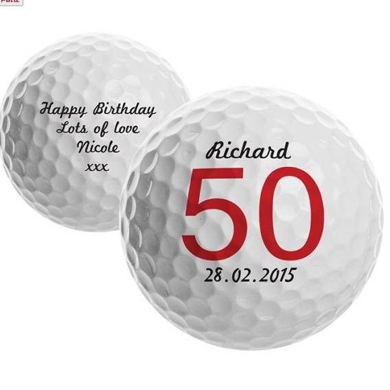 Personalised Big Birthday Golf Ball By Letteroom 