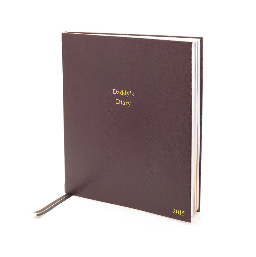 personalised large desk 2015 diary by noble macmillan