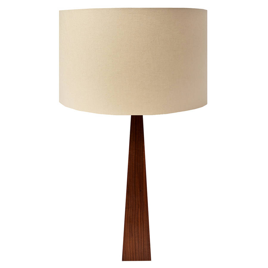 natural wooden table lamp by hunkydory home