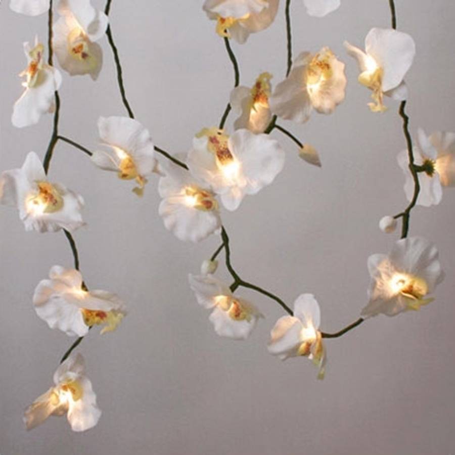 orchid led fairy lights by vintage barn interiors ltd