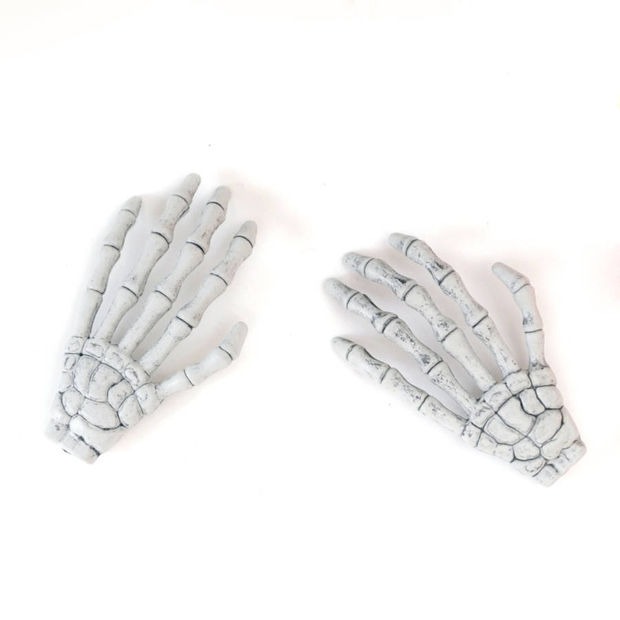 halloween skeleton hand by peach blossom