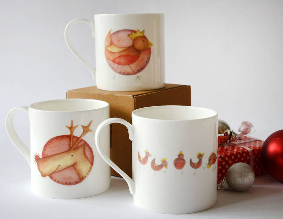 christmas fine bone china mug designs by dimbleby ceramics  notonthehighstreet.com