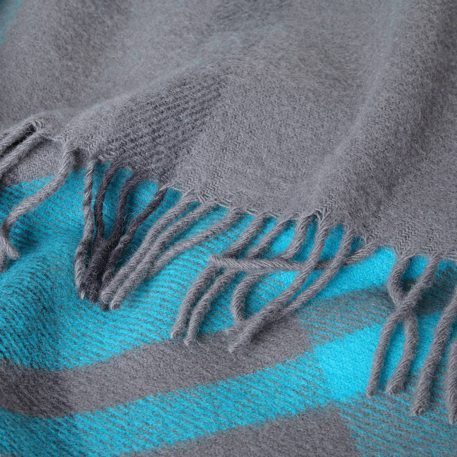 contemporary check throw by dreamwool blanket co.