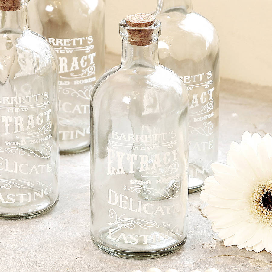 glass bottle with cork stopper by dibor