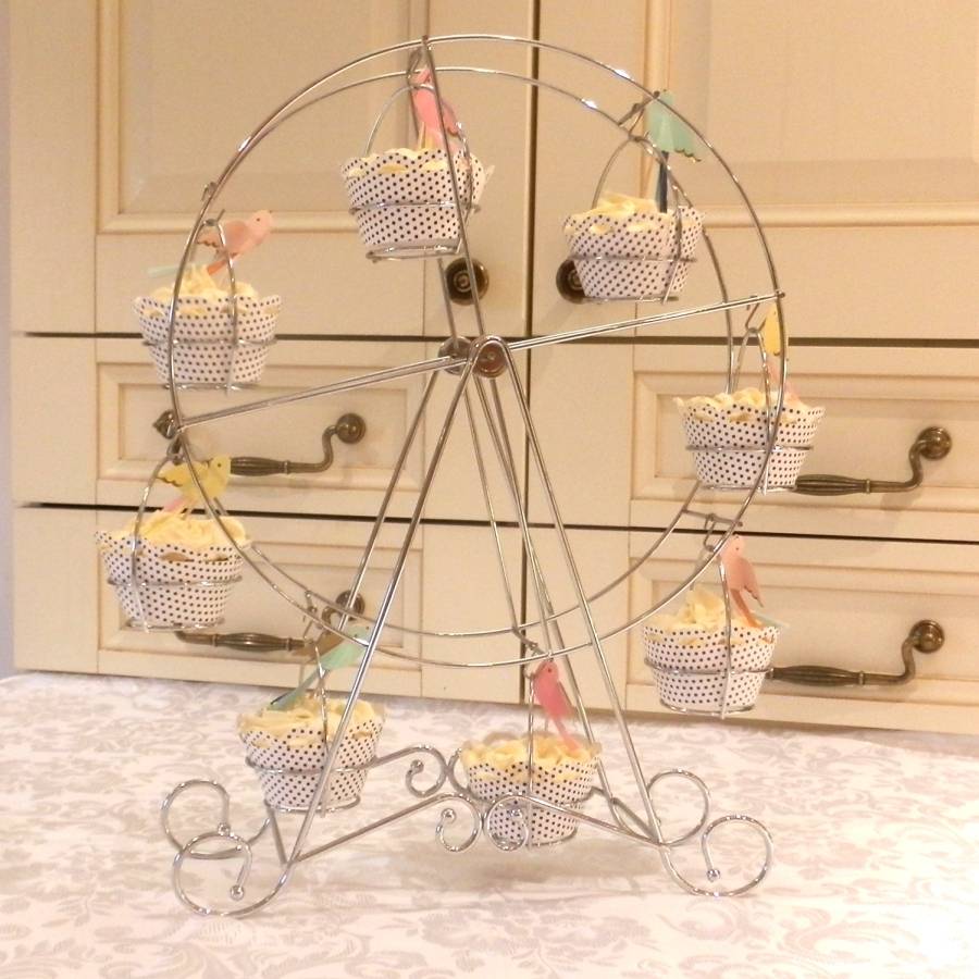 chrome ferris wheel cupcake stand by bunting & barrow chrome ferris wheel cupcake stand by bunting & barrow