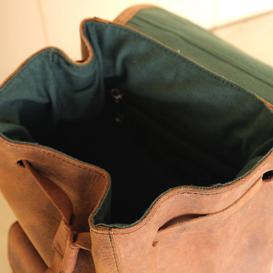 isla small leather backpack