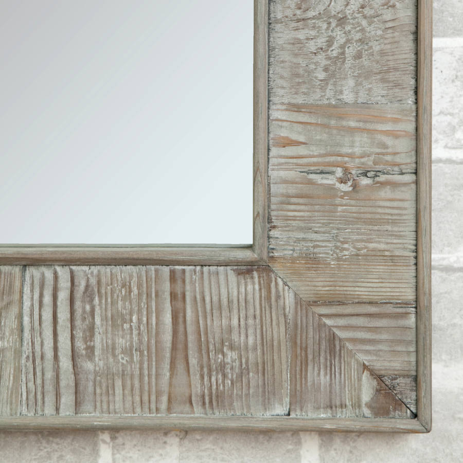 reclaimed wooden mirror by decorative mirrors online  notonthehighstreet.com
