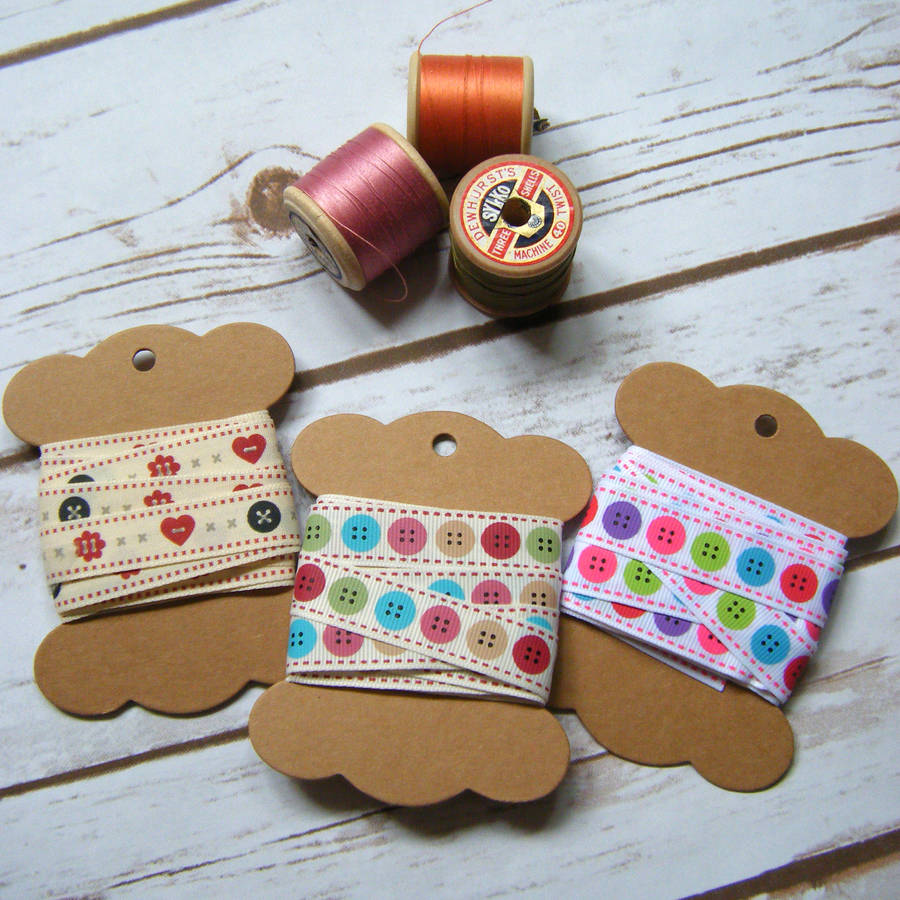 tape measure sewing buttons ribbon gifts craft by lovely jubbly designs
