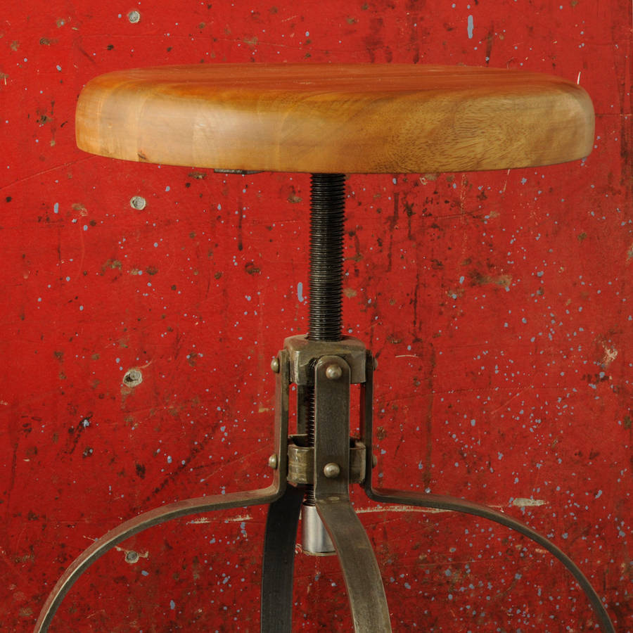 industrial vintage dentist stool by the orchard furniture