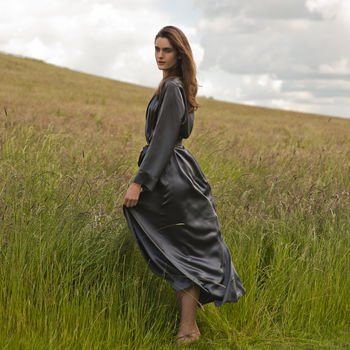 grey silk robes