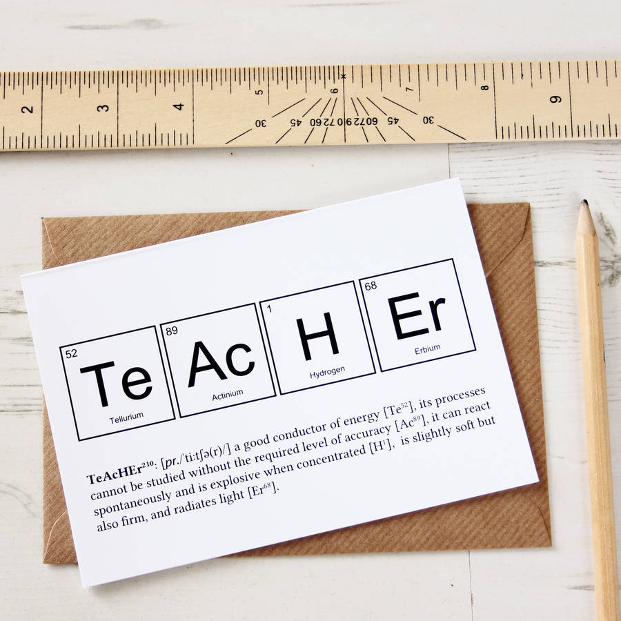 original_teacher periodic table humourous card