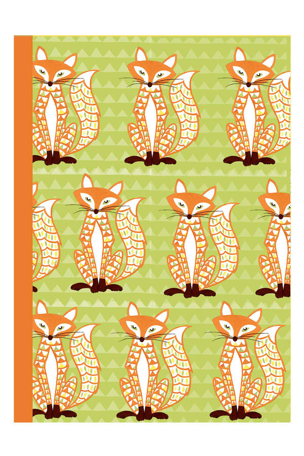 decorative fox notebook by helen gordon