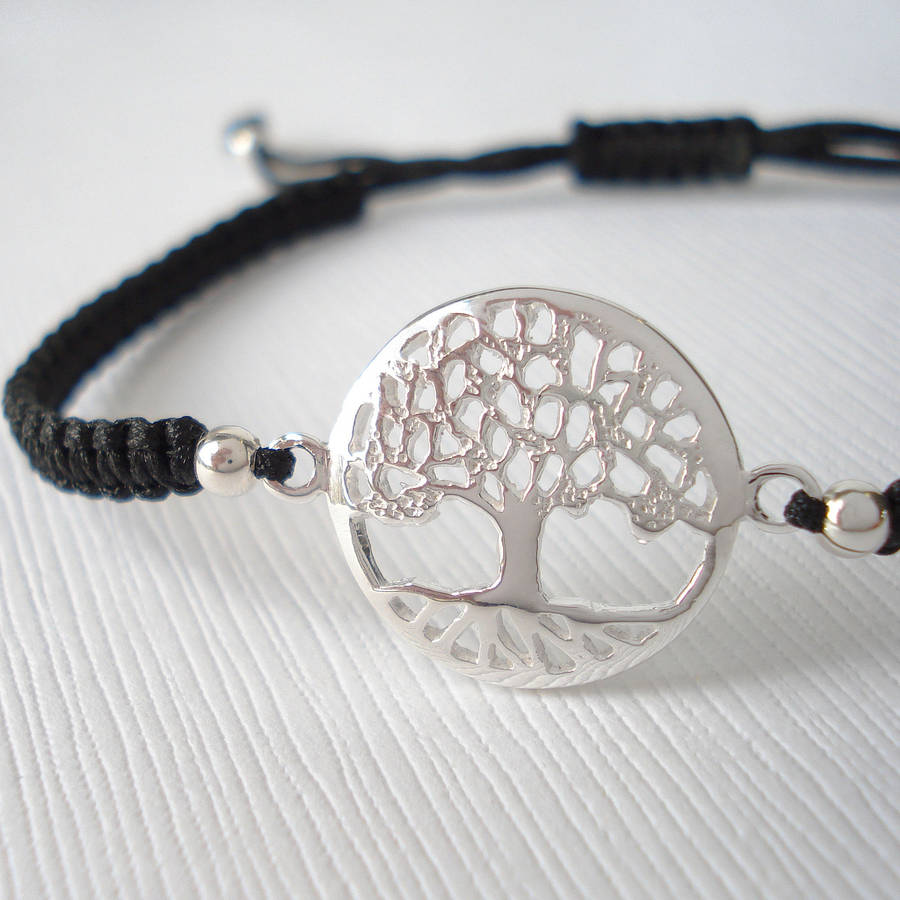 sterling silver tree of life friendship bracelet by mia belle