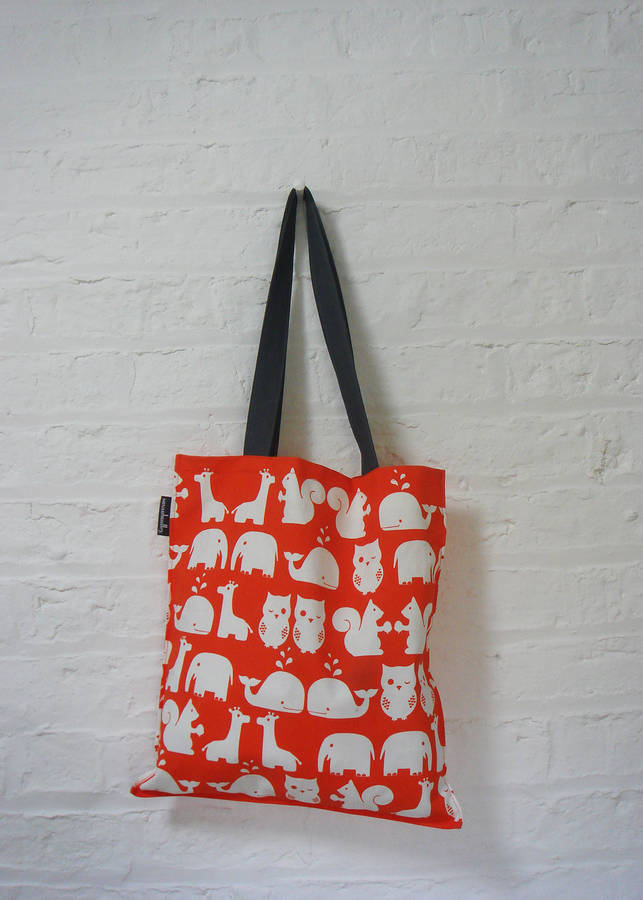 animal tote bag by susan bradley design | notonthehighstreet.com