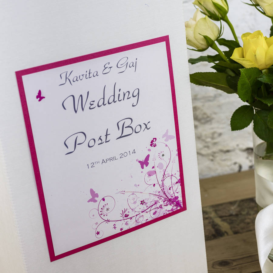personalised wonderland wedding post box by dreams to reality design ltd | notonthehighstreet.com