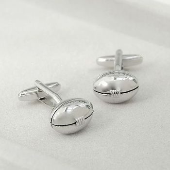 personalised rugby cufflinks