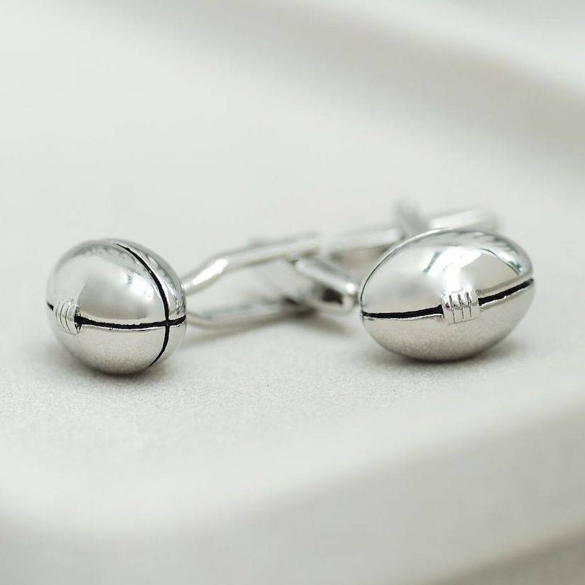 personalised rugby cufflinks