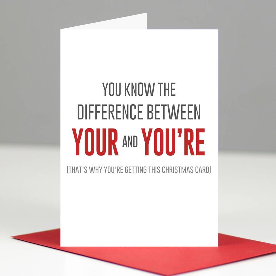 Christmas Card Grammar 