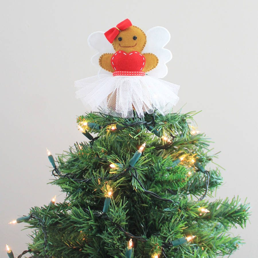 gingerbread fairy christmas tree topper by miss shelly designs