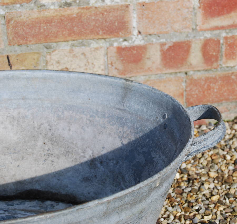 galvanised tin bath b1 by homestead store