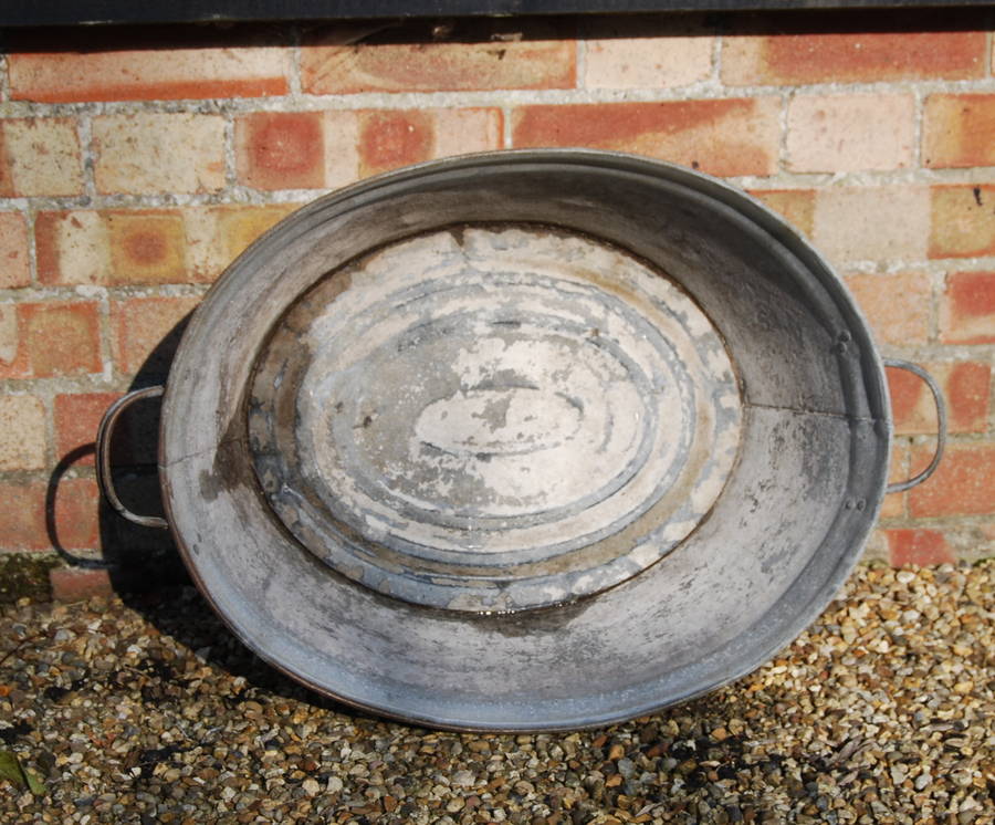 galvanised tin bath b1 by homestead store