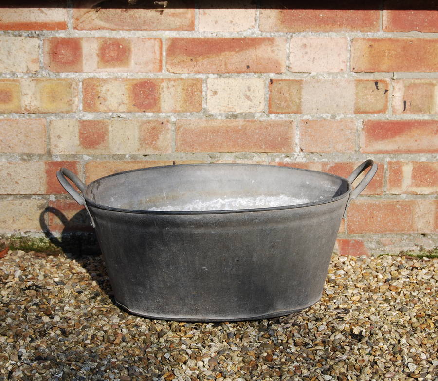 galvanised tin bath b2 by homestead store
