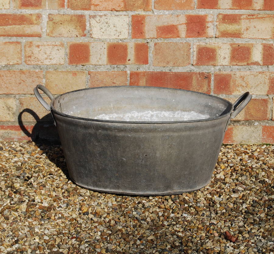 galvanised tin bath b2 by homestead store