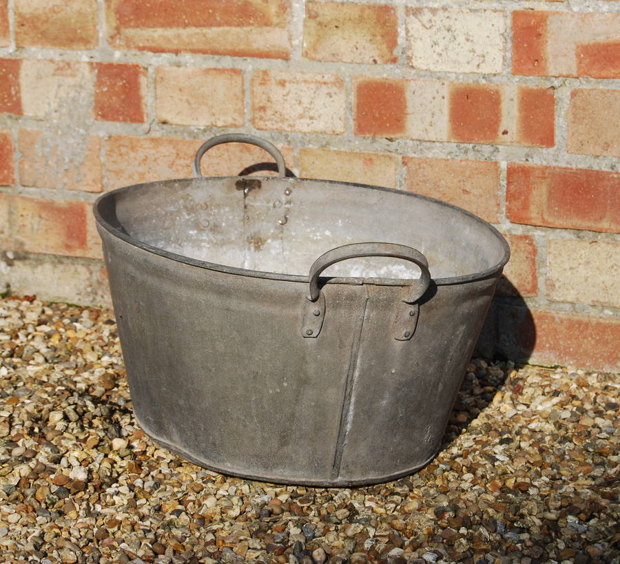 galvanised tin bath b2 by homestead store