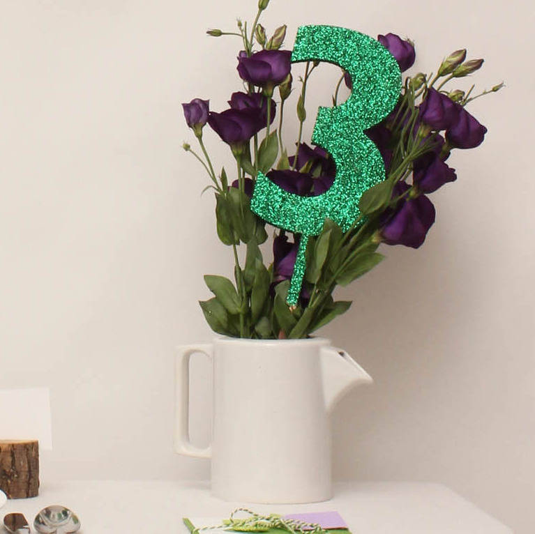 decorate your own wedding table number by pea green boat